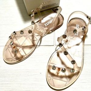 New - Schutz Crystal Embellished Sandals - Cute & Fancy!